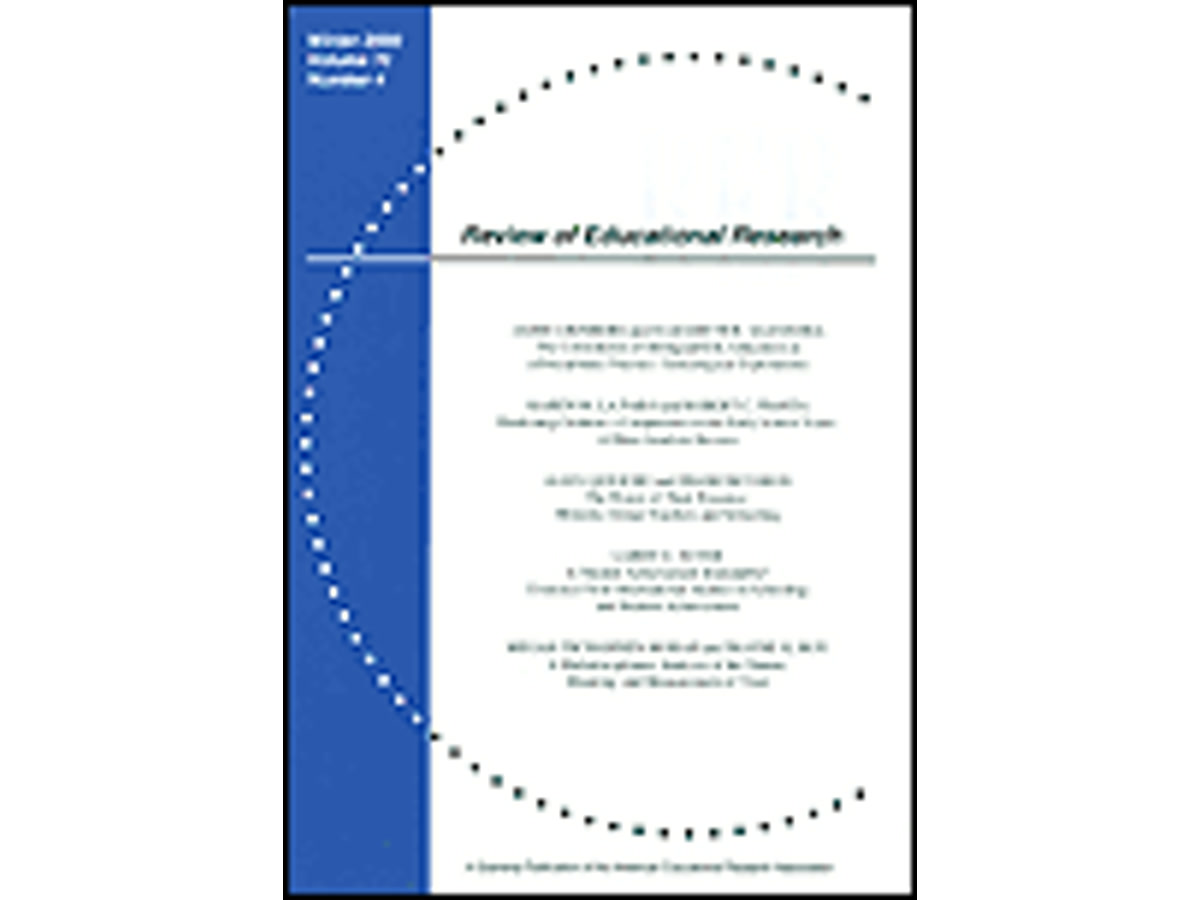 Official journal issue image for the writing-to-learn meta-analysis.